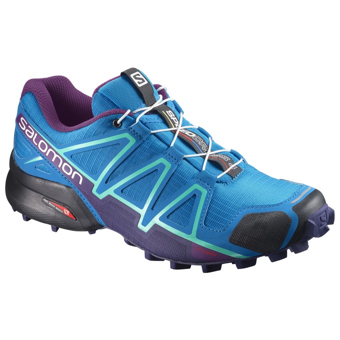 Salomon Israel SPEEDCROSS 4 W - Womens Trail Running Shoes - Blue (WROP-17495)